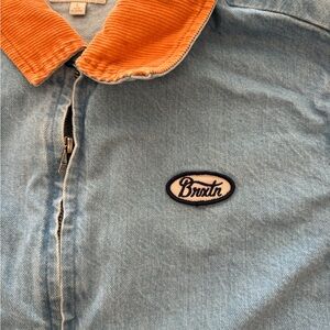Brixton Light Blue Jacket with Orange Collar